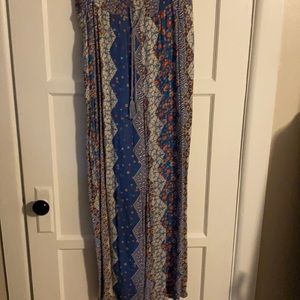 Blue Printed Pants CLOSET CLEAR OUT